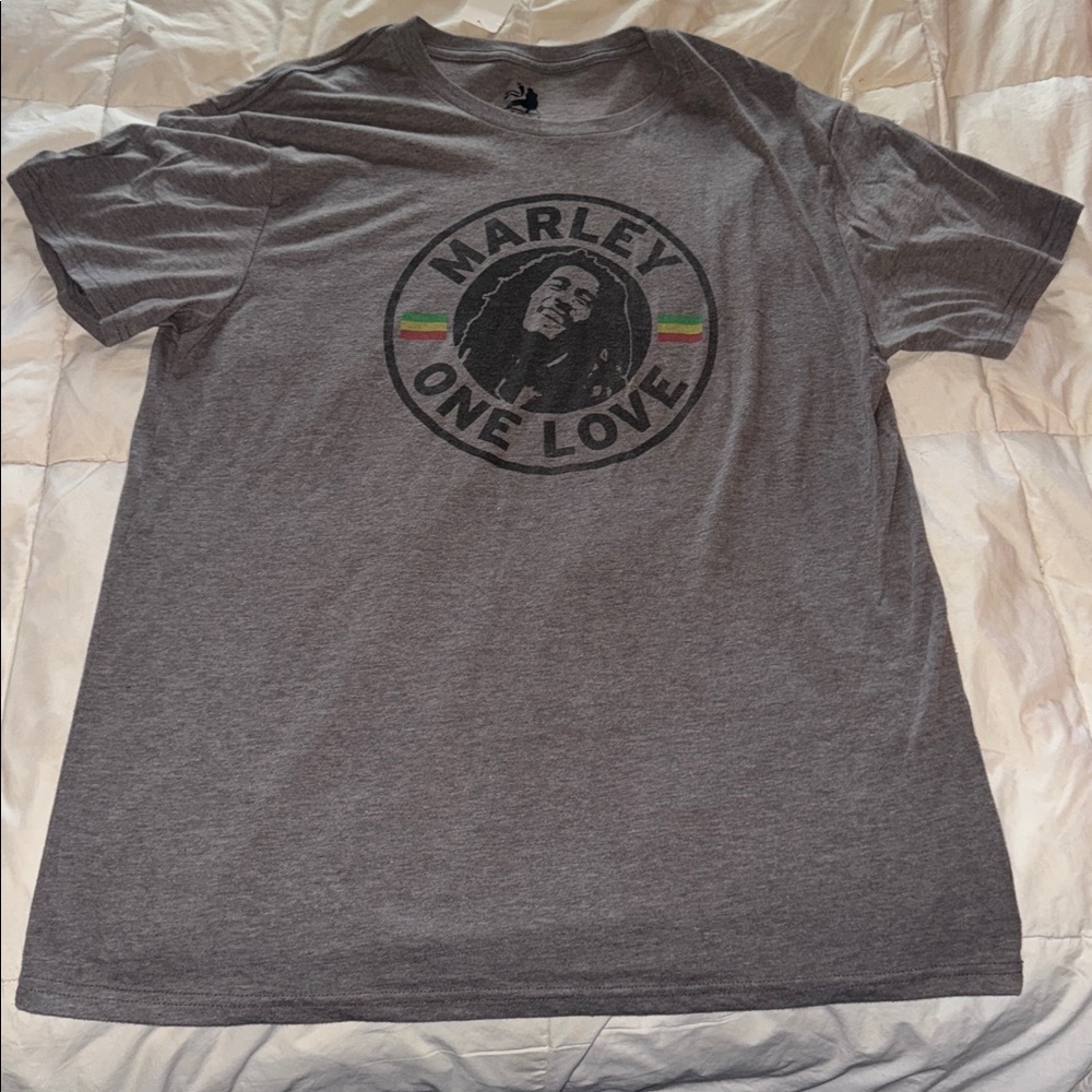 Gently used Zion Rootswear Gray Marley One Love Tee